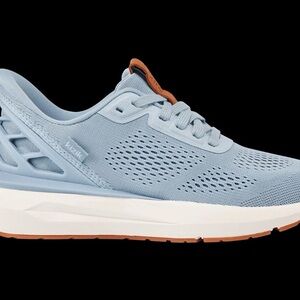 Kizik Light Blue Mesh Sneaker with White Soles & Tan Accent NWT & Box 7.5 W
